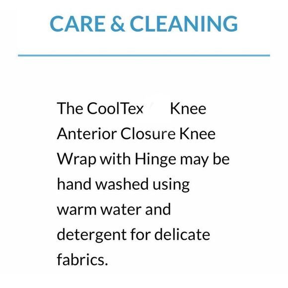 CORFLEX COOLTEX 13" ANTERIOR CLOSURE KNEE WRAP OPEN POPLITEAL WITH HING… - Picture 6 of 16